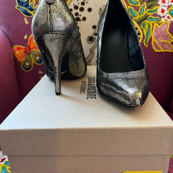Zadig & Voltaire Gold Shoes Size 39 Women’s 9 - Picture 9 of 13